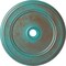 Ekena Millwork Classic Ceiling Medallion (Canopies up to 5 1/2"), 41 1/8"OD x 4"ID x 2 1/8"P, Copper Green Patina CM41CLCGS - alternate 1